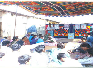 Awareness is the key. Dr. Ashish in dialogue with local youth.