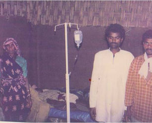 Indoor Hospital in the initial days